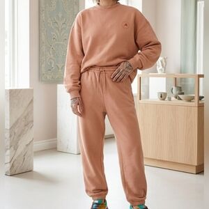 Stella McCARTNEY / ADIDAs COLAB💞LNWOT Dusty Coral Track SET Top Sz L-Pants SzXL